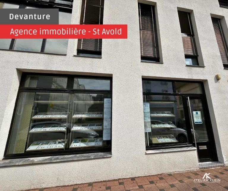 Rénovation d’une devanture d’agence immobilière à Saint-Avold