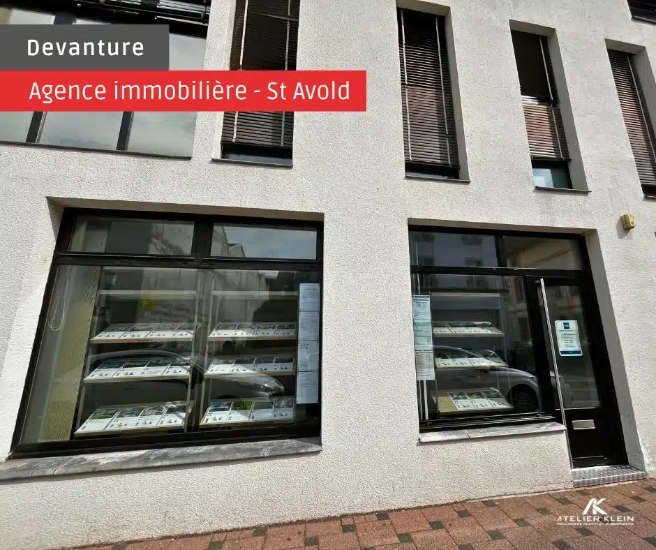 Rénovation d’une devanture d’agence immobilière à Saint-Avold